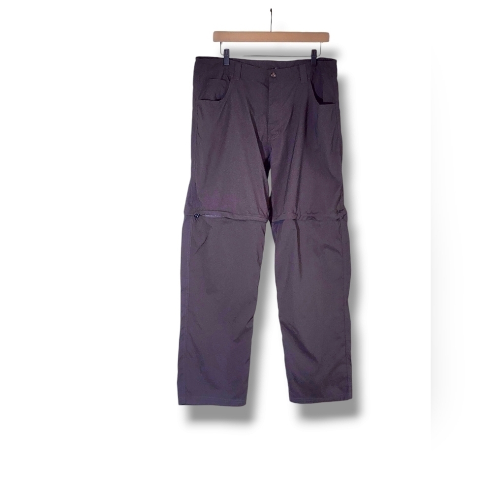 Canyon Creek Mens XL Gray Nylon Convertible Outdoor Pants Zip into Shorts